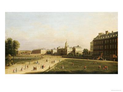Foto A View of the New Horse Guards from St. James's Park, London, English School, circa 1753 - Laminas