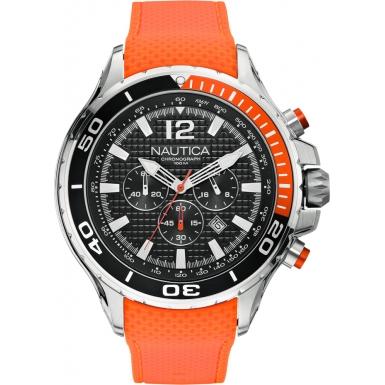 Foto A21019G Nautica Mens NST 02 Orange Chronograph Watch
