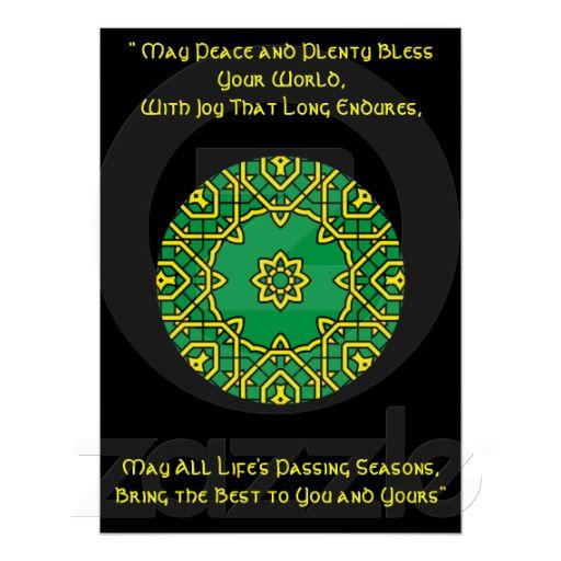 Foto A42 Mandala caleidoscópica céltica Blessing.6 irla Poster