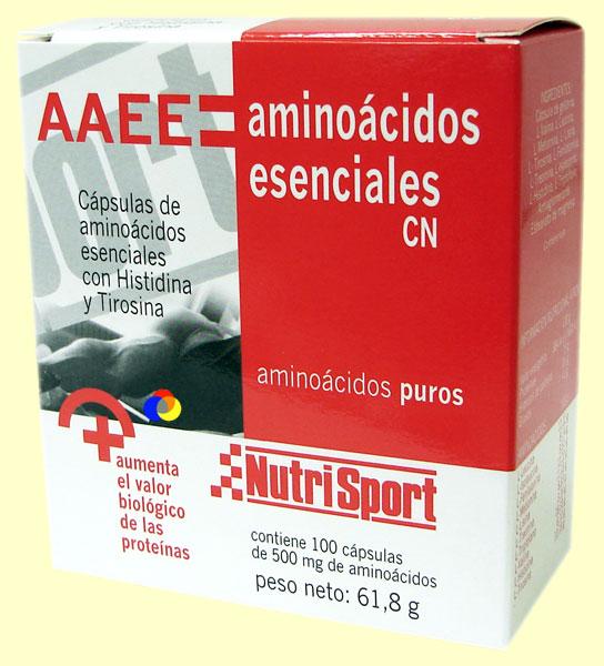 Foto AAEE Aminoácidos Esenciales CN - Nutrisport - 100 cápsulas