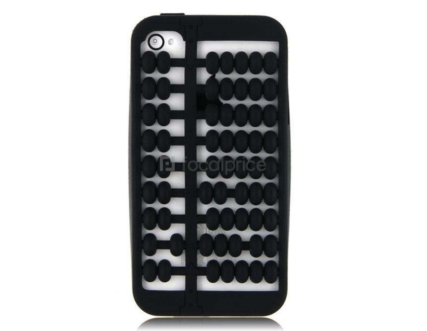 Foto Abacus Design silicona protectora para el iPhone 4 y 4S (Negro)