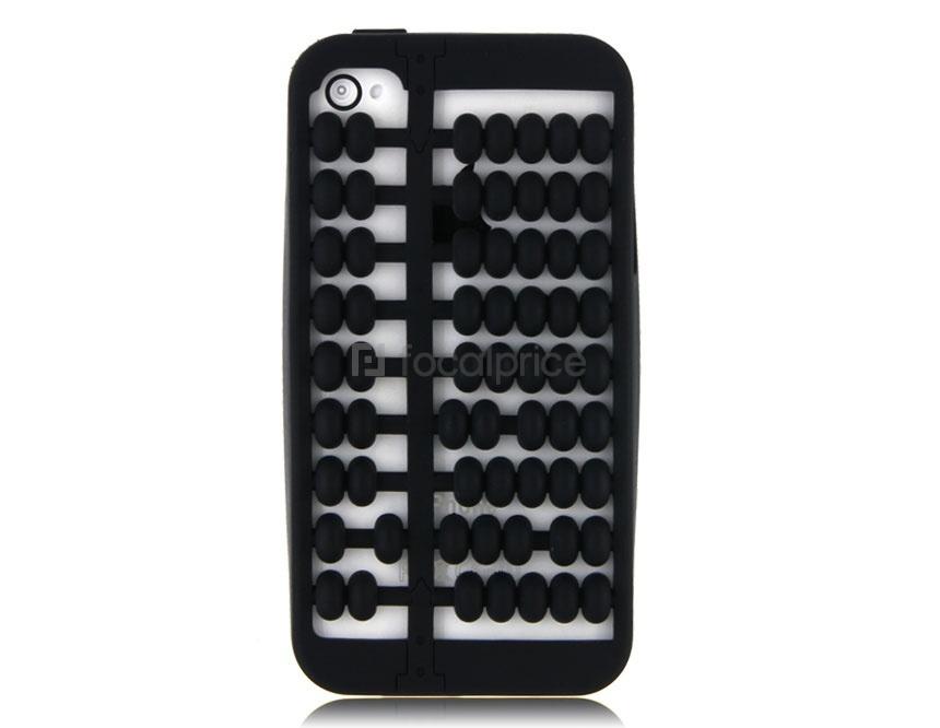 Foto Abacus Design silicona protectora para el iPhone 4 y 4S (Negro)