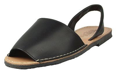Foto Abarcas Menorquinas Hombre / Mens Sandals Negro Piel  Talla / Size 45    Ref.350