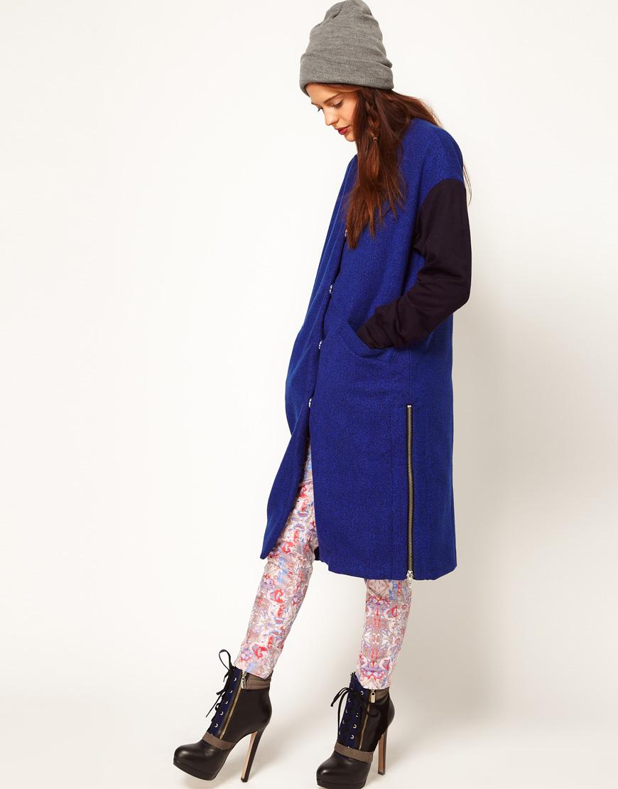 Foto Abrigo con chaleco de quita y pon de ASOS Africa Azul