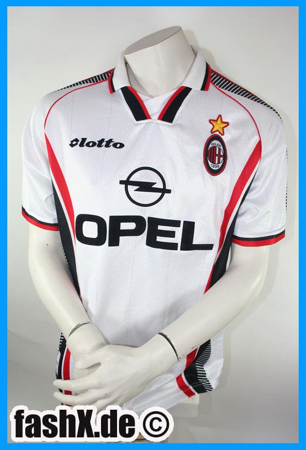 Foto Ac Mailand camiseta L Opel Lotto blanco 1997/98 Dejan