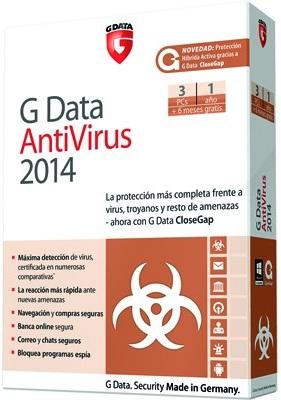 Foto Accesorio G Data g data antivirus 2014 3pc 12 mes [71501] [4018931715