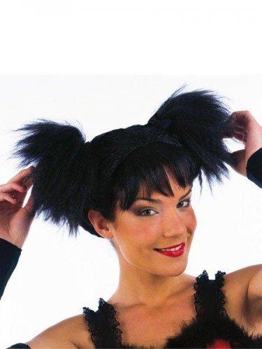 Foto accesorio peluca coletas zig zag Negro