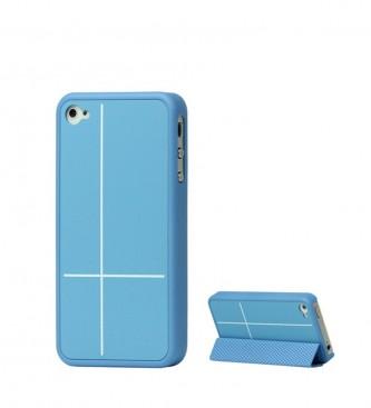 Foto Accesorios moviles. Carcasa magnetica para iPhone 4 Line azul