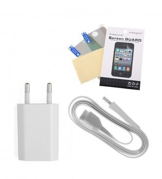 Foto Accesorios moviles. Pack para iPhone 4/4S Full Color blanco