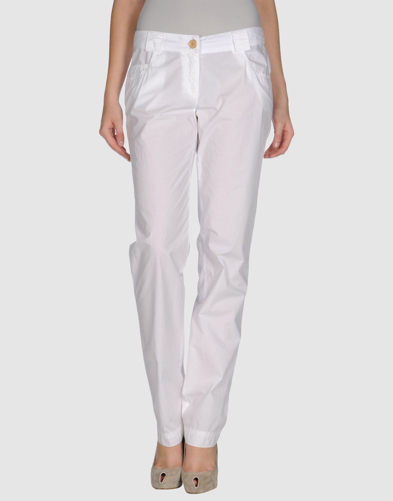 Foto Acciaio Pantalones Mujer Blanco