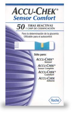 Foto Accu-Chek Sensor Comfort 50 Tiras
