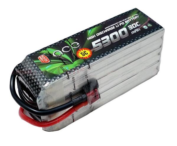 Foto ACE 22.2V 5300mAh 30C LiPo batería Pack 700 Goblin/Align/GAUI