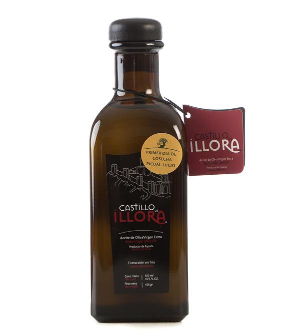 Foto Aceite de oliva virgen extra - Castillo de Illora Primer Día - frasca vidrio 50 cl.