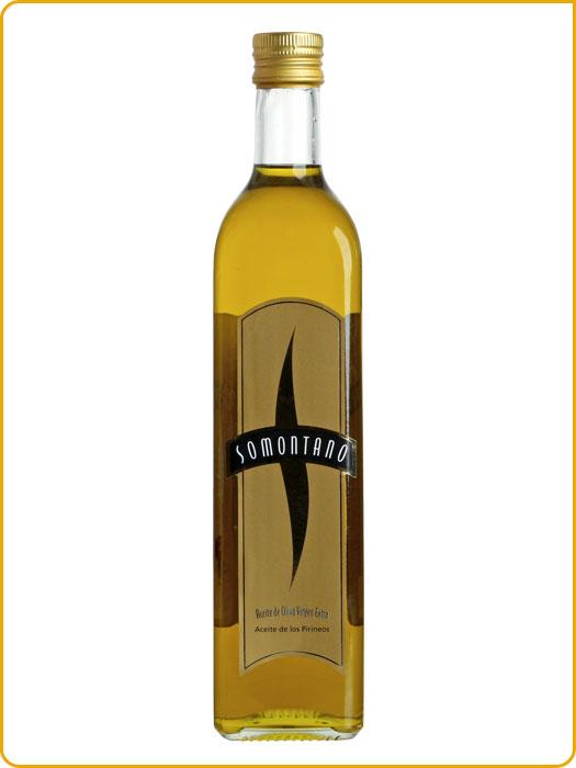 Foto aceite de oliva virgen extra del somontano de aceites noguero. botella de 1 litro cristal