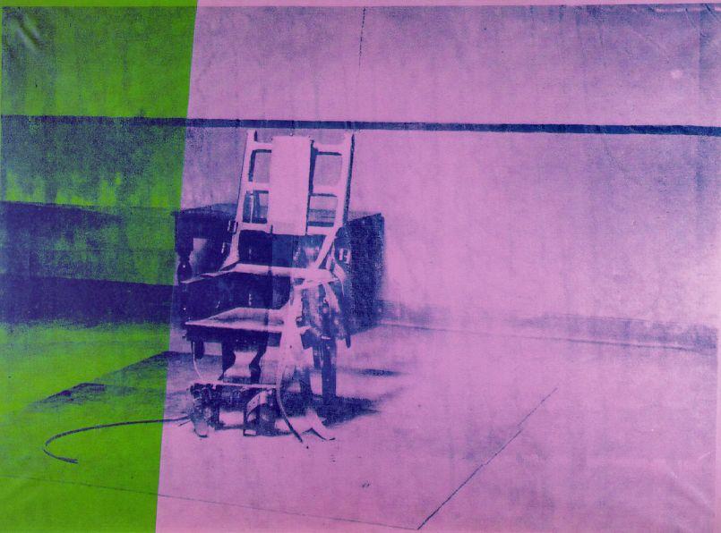 Foto Aceite de Reproducción 60 x 80 CM - Andy Warhol - Gran silla eléctrica