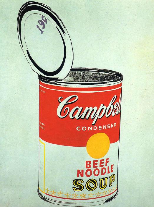 Foto Aceite de Reproducción 60 x 80 CM - Andy Warhol - Lata de Sopa Camp...