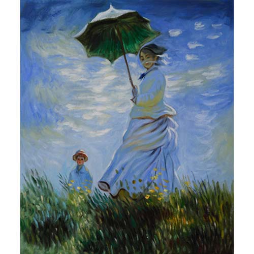 Foto Aceite de reproducci n de la pintura sobre lienzo - Madame Monet y su hijo de Monet