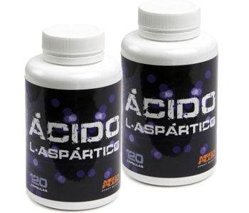 Foto Acido L-aspartico - Mega Plus - 2 Botes De 120 Cápsulas