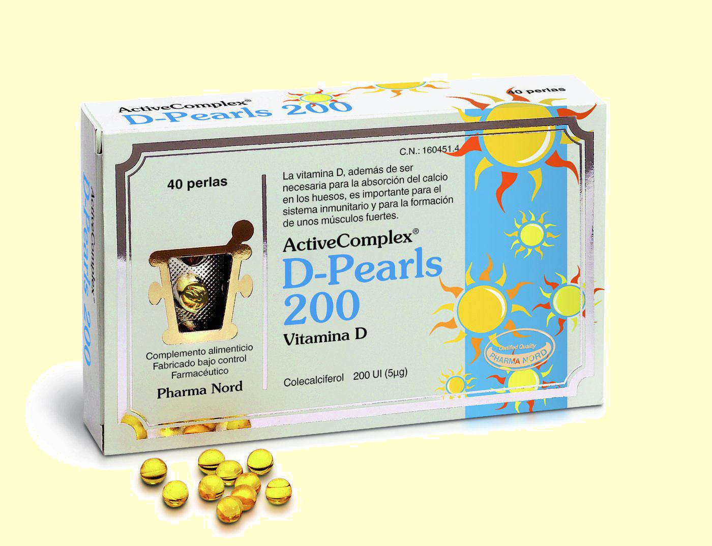 Foto ActiveComplex D-Pearls 200 Vitamina D - Pharma Nord - 40 Perlas