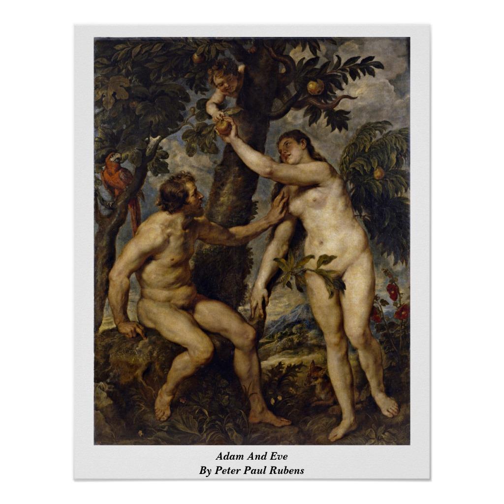 Foto Adán y Eva de Peter Paul Rubens Posters