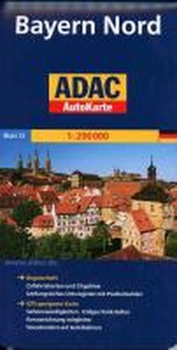 Foto ADAC AutoKarte Deutschland 12. Bayern Nord 1 : 200 000