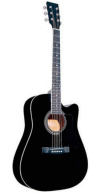 Foto Adagio - Rochester: Guitarra Acústica A60 Bk Negra