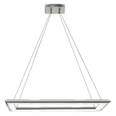 Foto Adagio Lámpara Colgante Rectangular Pequeña Cromo de Leds C4