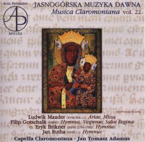 Foto Adamus, Jan/Capella Claromontana: Musica Claromontana Vol.22 CD