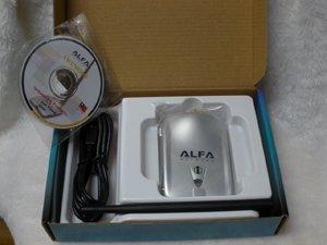 Foto adaptador del usb del wifi de la alfa, wifi adapter+awus036h de la alfa 1000mw
