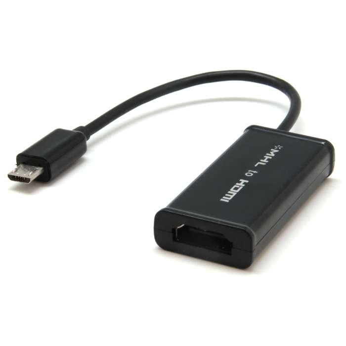 Foto Adaptador MHL MicroUSB a HDMI