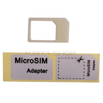 Foto Adaptador Microsim A Sim + Plantilla De Corte Sim A Microsim Htc One X X+ S Sv