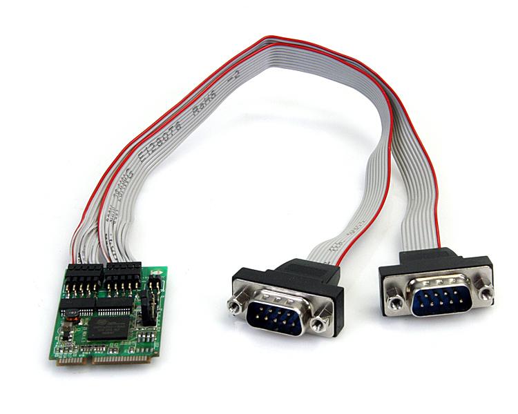 Foto Adaptador StarTech.com 2 port rs232 mini pci express ctlr [MPEX2S952