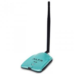 Foto Adaptador usb wif, alfa network, awus036nh, 2 watios.
