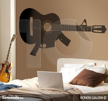 Foto Adhesivo guitarra metralleta