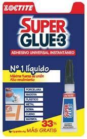Foto Adhesivo super glue-3 3g-n.1 liq.