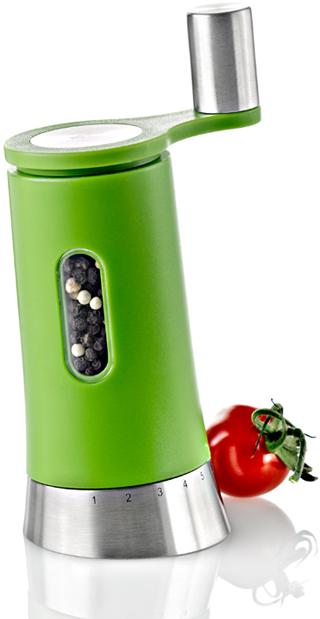 Foto AdHoc Molinillo a manivela PEPISA verde, para sal o pimienta, 16 cm (H