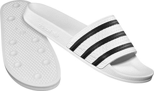 Foto Adidas Adilette chanclas blanco negro 43 1/3 EU 9,0 UK