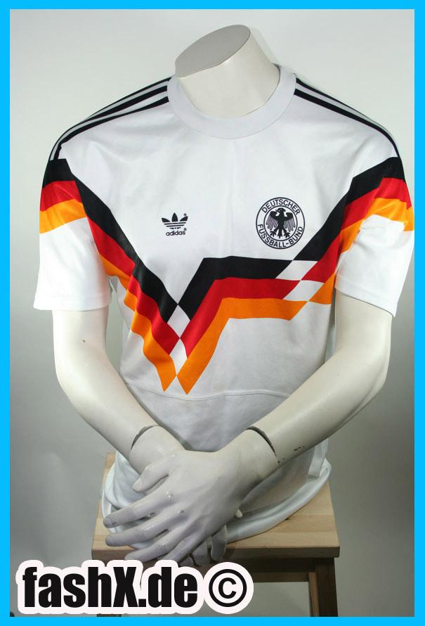 Foto Adidas Alemania DfB Camiseta 1990 Vintage talla L adulto blanco nuevo