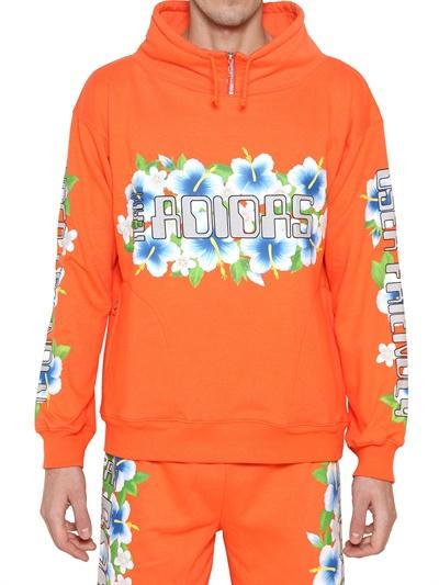 Foto adidas by jeremy scott flower print fleece hooded sweatshirt