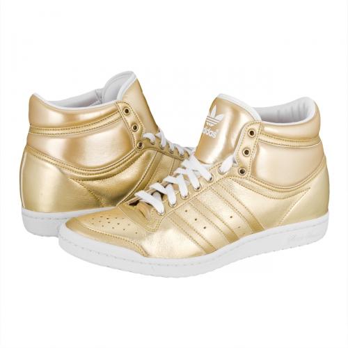 Foto Adidas camiseta Ten Hi Sleek Heels zapatos Metallic dorado/blanco