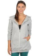 Foto adidas Coll Sudadera chaqueta con capucha gris claro jaspeado