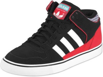 Foto Adidas Culver Vulc Mid calzado negro rojo blanco 40,0 EU 6,5 UK