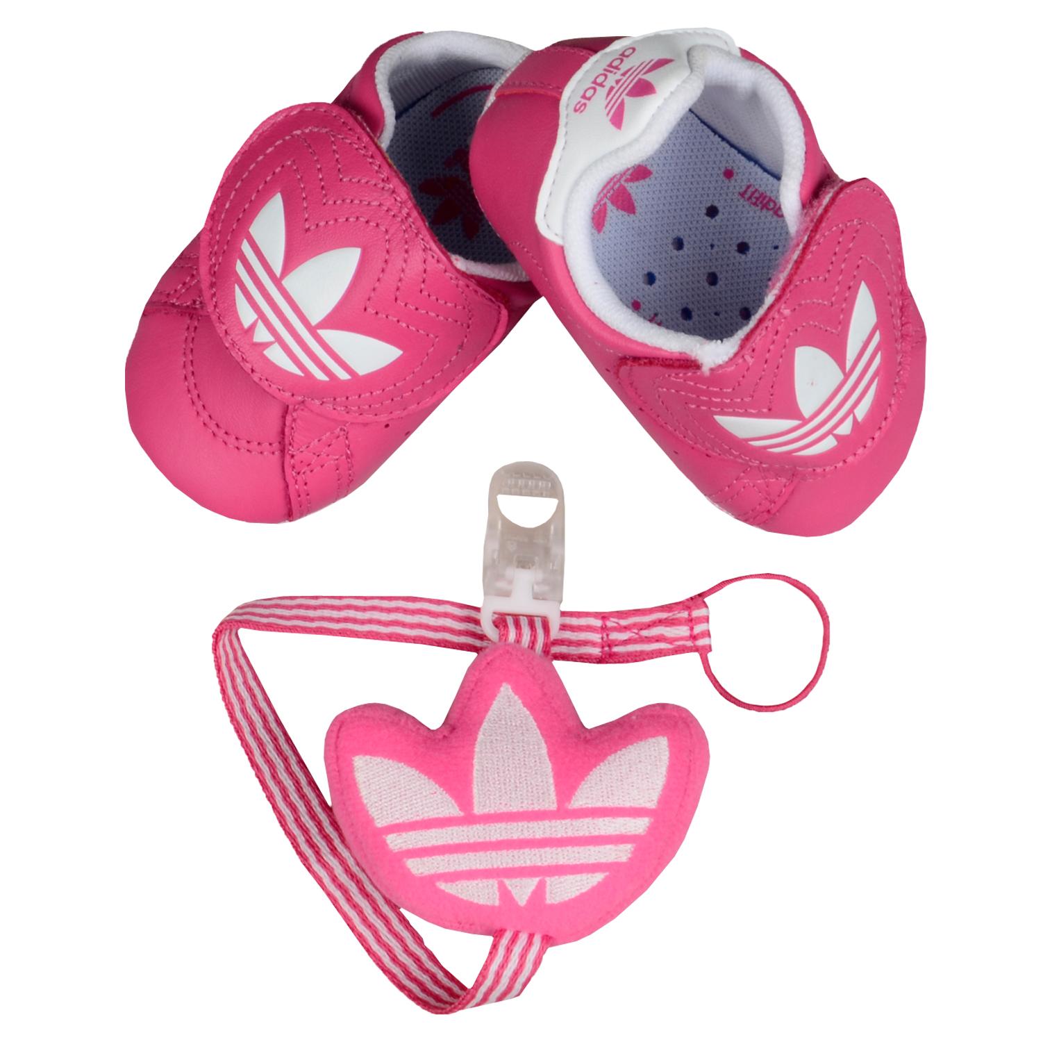 Foto Adidas Junior Shoe Easy On Gs Cf Crib Zapatos De Bebé Rosa Blanco