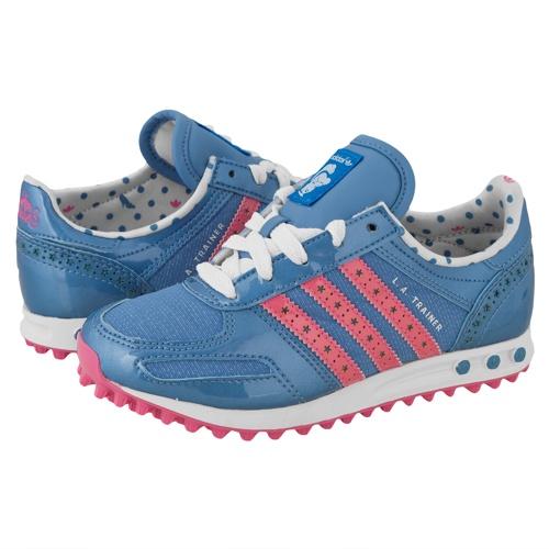 Foto Adidas LA Trainer Disney Kids Shoes Half Blue/Ultra Pink/Running White