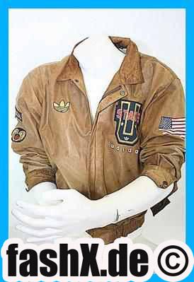 Foto Adidas Lederjacke American Born Größe M Jacke Leather Jacket Li