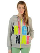 Foto Adidas Orig TT Sudadera chaqueta con capucha gris claro jaspeado