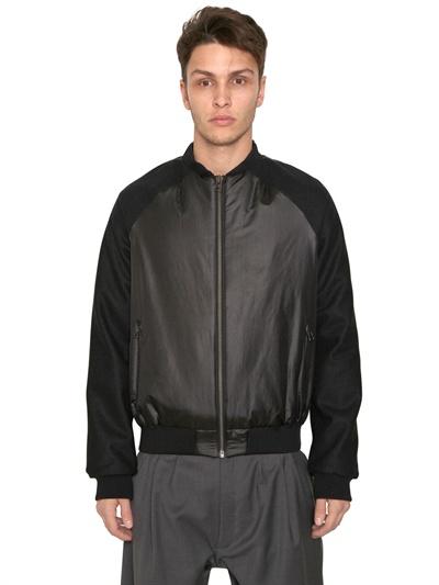 Foto adidas slvr chaqueta bomber de lana y satén techno