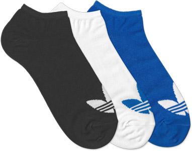 Foto Adidas Sockliner 3-Pack calcetines azul blanco negro 35-38