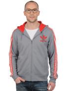 Foto adidas Sudadera chaqueta con capucha Adi Floc gris/rojo