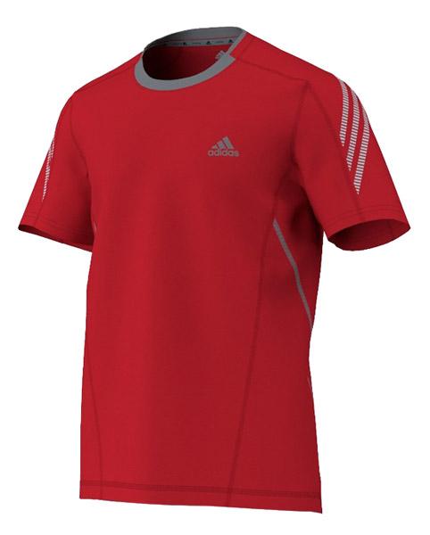 Foto Adidas Supernova Short Sleeve Vivid Red / Tech Grey